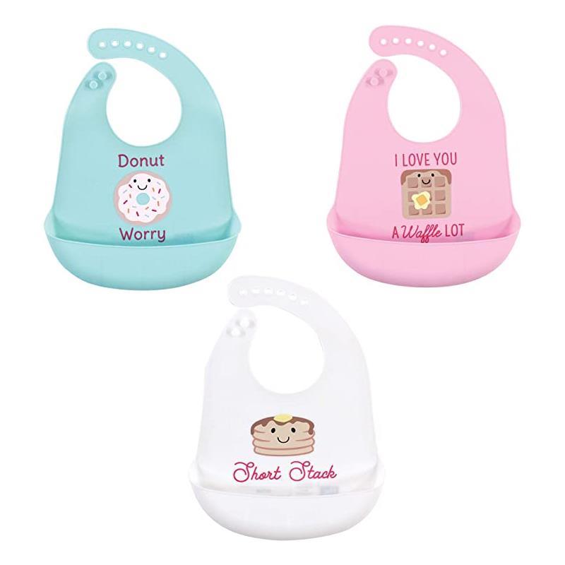 Baby Vision Baby Silicone Bibs, One Size Donut (3PK) Image 1