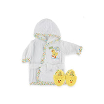 Baby Vision Bathrobe And Slippers, Yellow Image 1