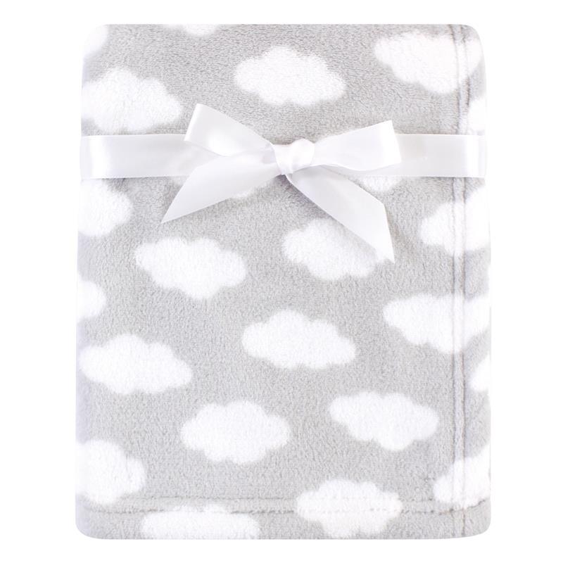 Baby Vision - Coral Fleece Blanket, Gray Cloud Image 1