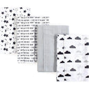 Baby Vision - Hudson Baby Unisex Baby Cotton Flannel Burp Cloths, Moon and Back Image 1