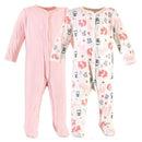 Baby Vision - Hudson Baby Girl 2Pk Cotton Snap Sleep & Play, Girl Forest Image 1