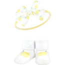 Baby Vision - Hudson Baby Girl's Headband and Socks Giftset, Lemon Image 2