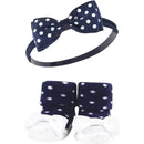 Baby Vision - Hudson Baby Girl's Headband and Socks Giftset, Red Chambray Image 5