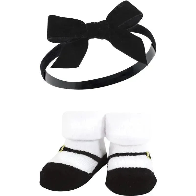 Baby Vision - Hudson Baby Girl's Headband and Socks Giftset, Red Pink Image 5