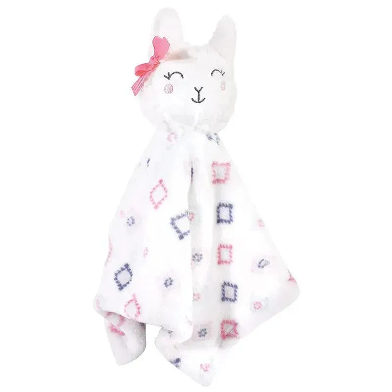 Baby Vision - Hudson Baby Plush Blanket with Security Blanket, Llama Face Image 3
