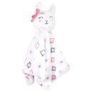 Baby Vision - Hudson Baby Plush Blanket with Security Blanket, Llama Face Image 3