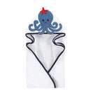 Baby Vision - Hudson Baby Unisex Baby Cotton Animal Face Hooded Towel, Octopus, One Size Image 1