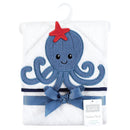 Baby Vision - Hudson Baby Unisex Baby Cotton Animal Face Hooded Towel, Octopus, One Size Image 2
