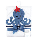 Baby Vision - Hudson Baby Unisex Baby Cotton Animal Face Hooded Towel, Octopus, One Size Image 3