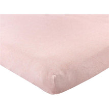 Baby Vision - Hudson Baby Unisex Baby Cotton Fitted Crib Sheet, Heather Pink Image 1