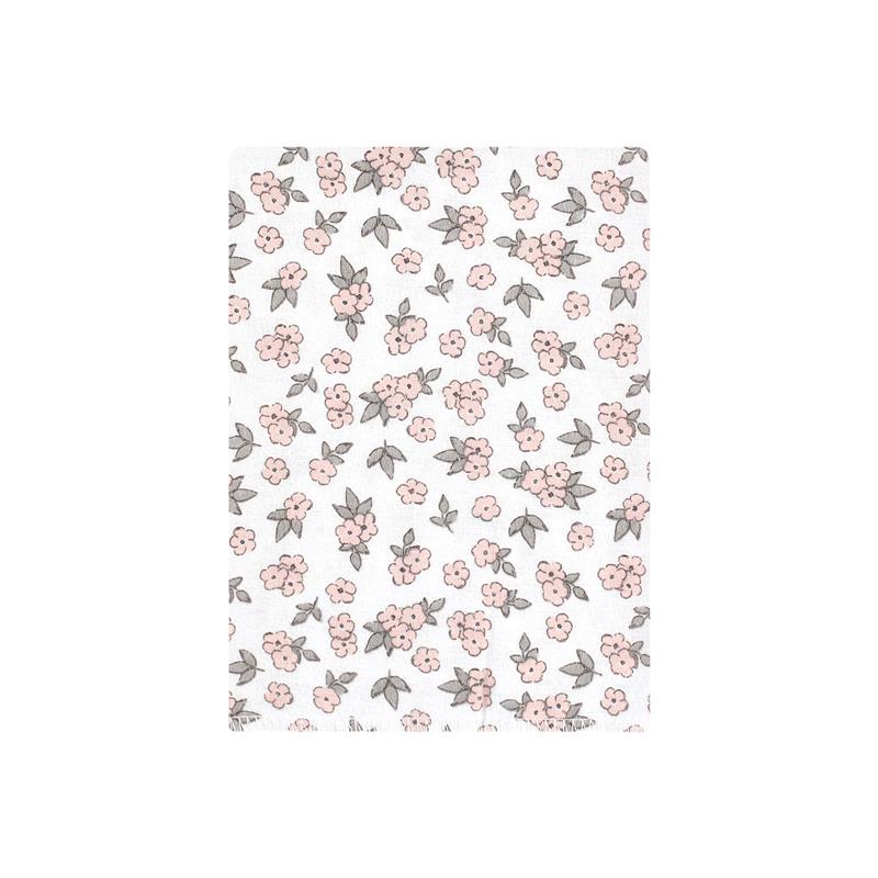 Baby Vision - Hudson Baby Unisex Baby Cotton Flannel Burp Cloths Bundle, Wild Forest Pink, One Size Image 7
