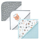 Baby Vision - Hudson Baby Unisex Baby Cotton Rich Hooded Towels, Alphabet, One Size Image 1