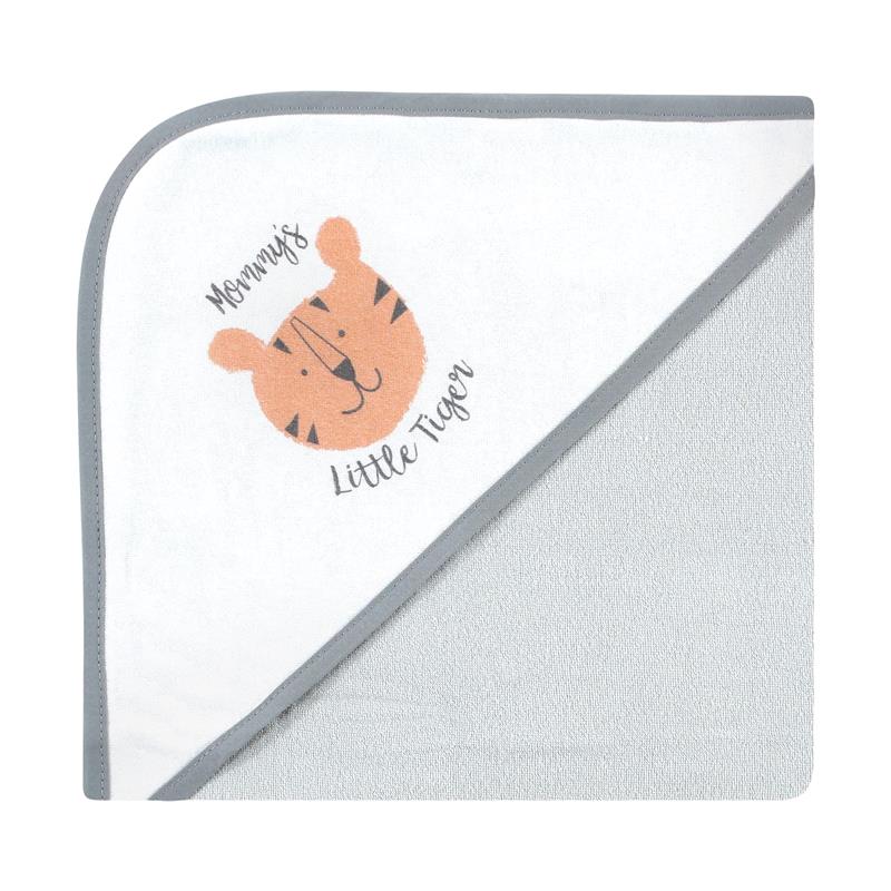 Baby Vision - Hudson Baby Unisex Baby Cotton Rich Hooded Towels, Alphabet, One Size Image 4