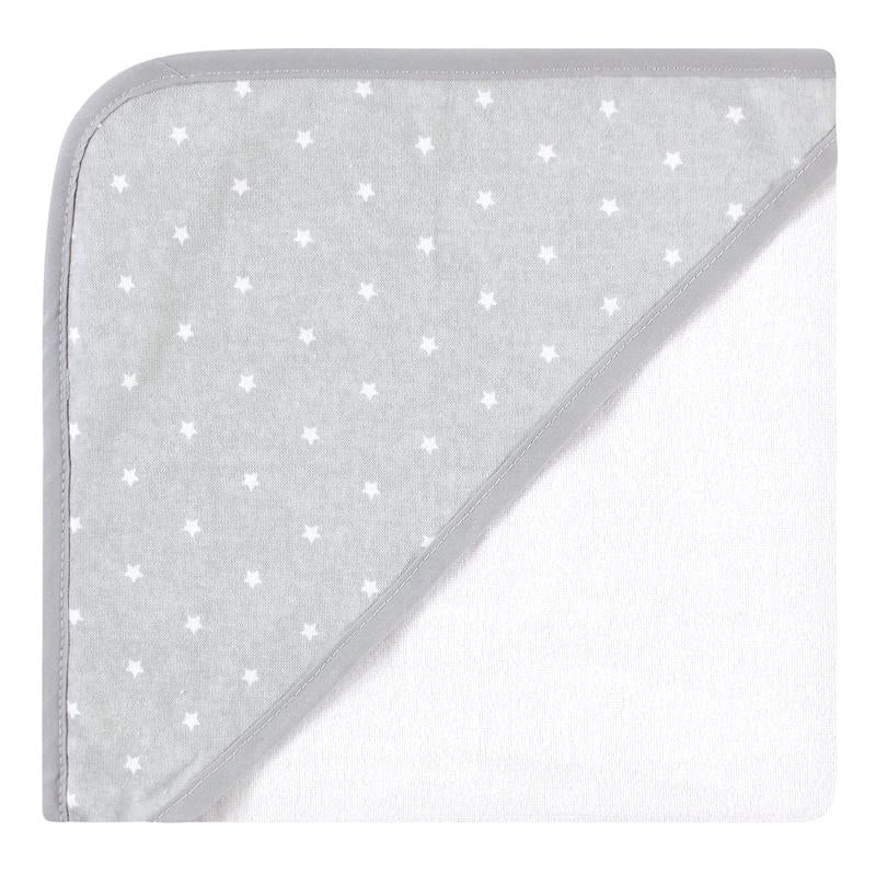 Baby Vision - Hudson Baby Unisex Baby Cotton Rich Hooded Towels, Gray Modern Elephant, One Size Image 3