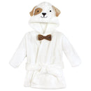 Baby Vision - Hudson Baby Unisex Baby Plush Bathrobe and Toy Set, Dog Image 4