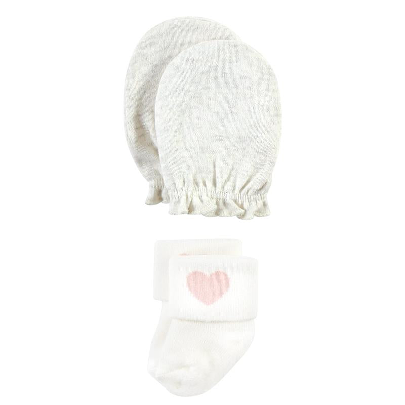 Baby Vision - Hudson Baby Unisex Baby Socks and Mittens Set, Woodland Girl, 0/6M Image 6