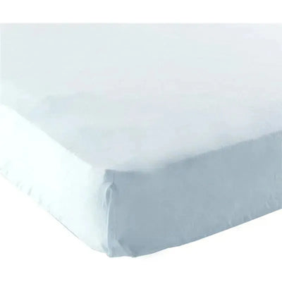 Baby Vision - Luvable Friends Unisex Baby Fitted Portable Crib Sheet, Blue Image 1