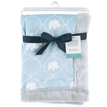 Baby Vision Plush Blanket With Furry Binding, Elephant Image 2