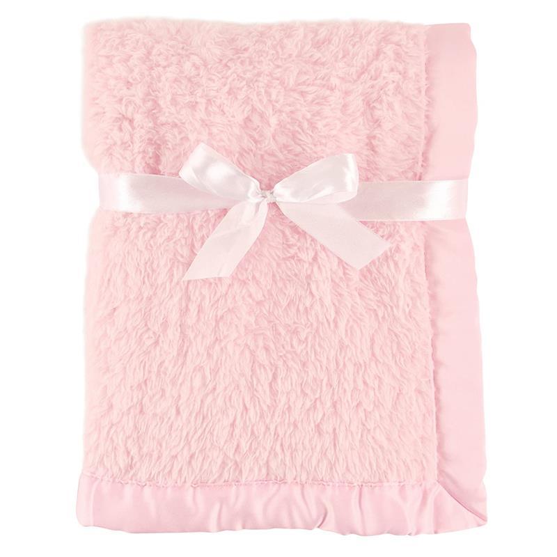 Baby Vision - Sherpa Blanket With Satin Binding, Pink Image 1