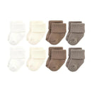 Baby Vision - Terry Socks 8Pk, Solid Beige/Brown Image 1