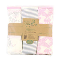 Baby Vision - Touched by Nature Baby Organic Cotton Swaddle Wraps, Bird, 0/3M Image 2