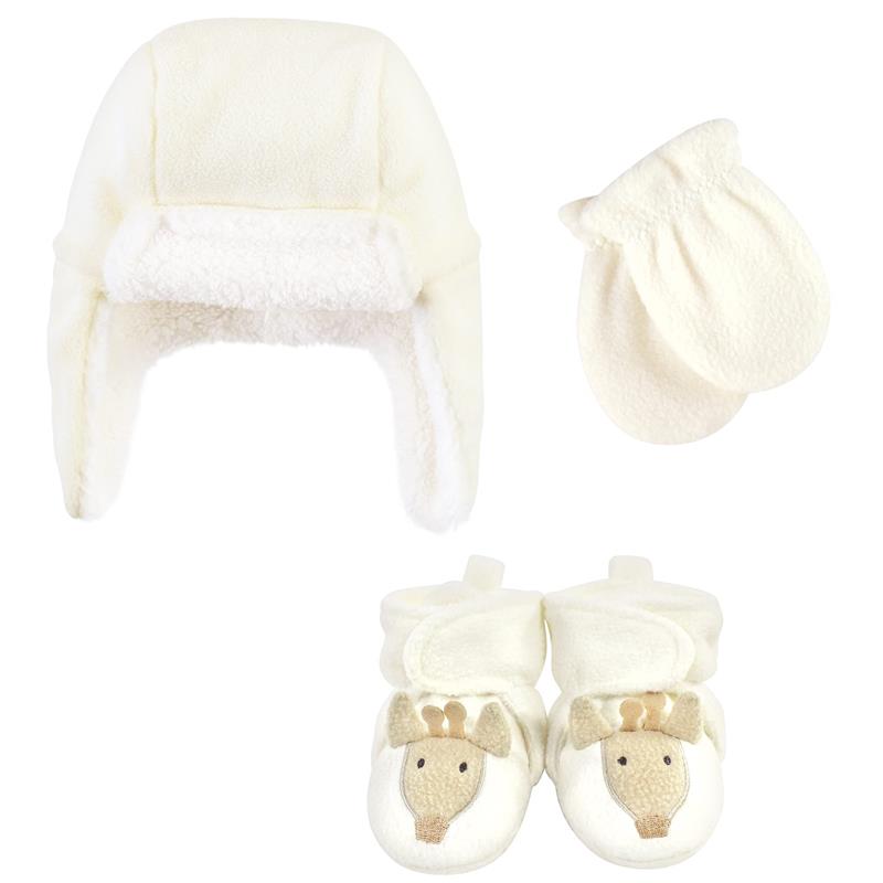 Baby Vision - Trapper Hat, Mitten And Bootie Set, Giraffe Image 1