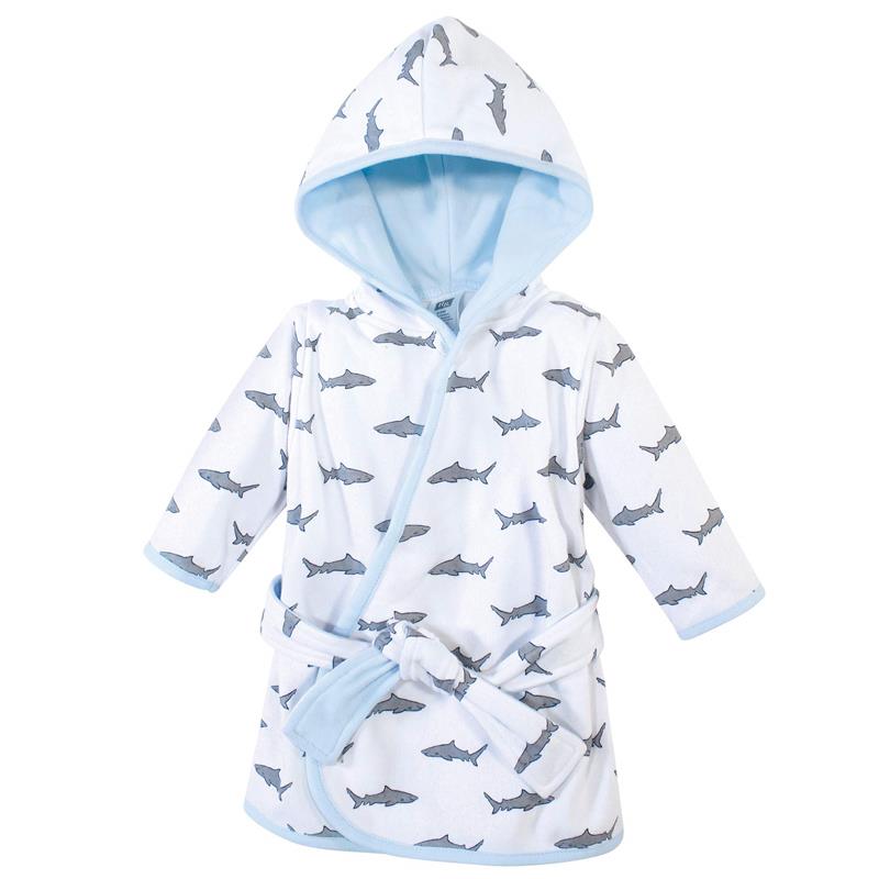 Baby Vision Unisex Baby Cotton Rich Bathrobe, Shark Image 2