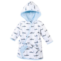 Baby Vision Unisex Baby Cotton Rich Bathrobe, Shark Image 2