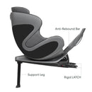 Babyark - Classic Convertible Car Seat, Charcoal Grey/Midnight Blue Image 3