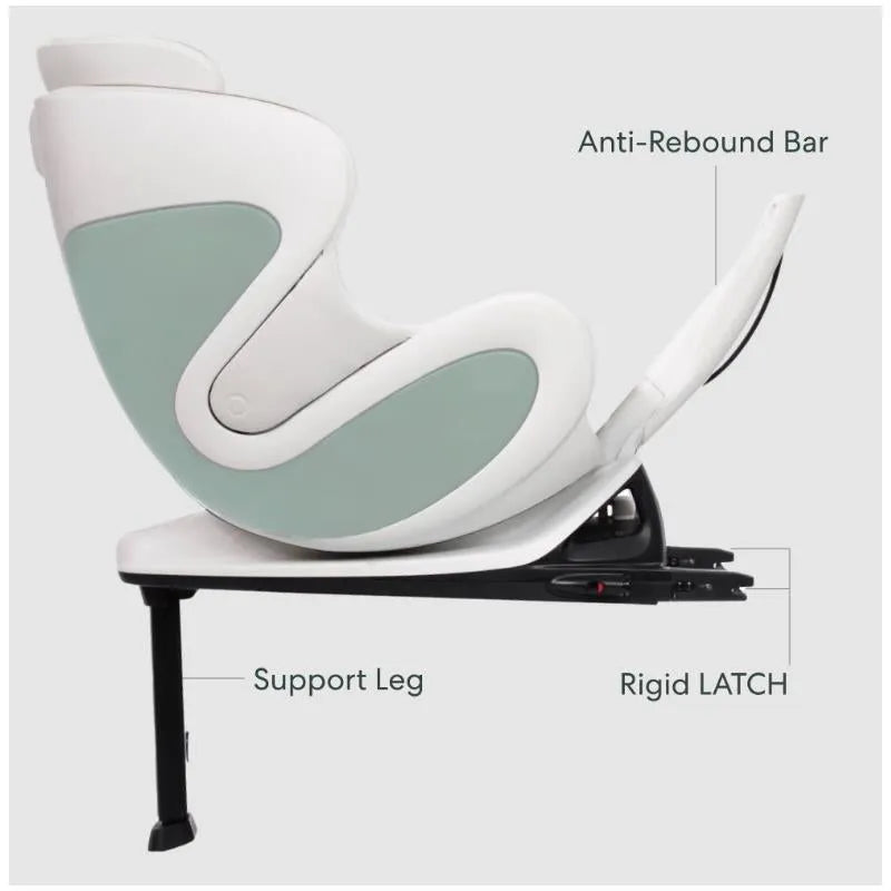 Babyark - G01 Smart Convertible Car Seat, Eggshell Base / Moonlight Seat Image 6