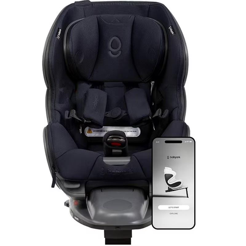 Babyark - Smart Convertible Car Seat, Charcoal Grey Base/Midnight Blue Seat Image 2