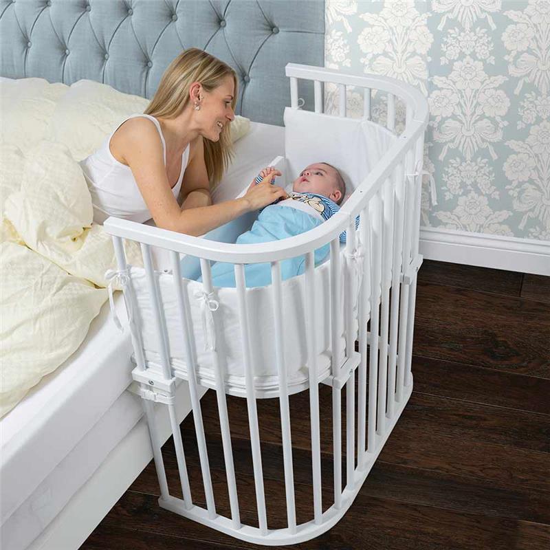 BabyBay Bedside Cosleeper, Pure White Finish Image 1
