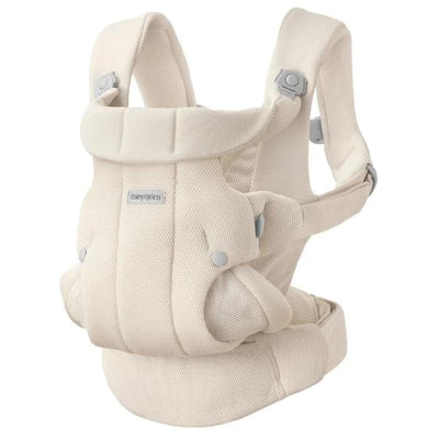 Babybjorn Baby Carrier Hold Mesh in cream color, designed for comfortable baby carrying with breathable mesh fabric.