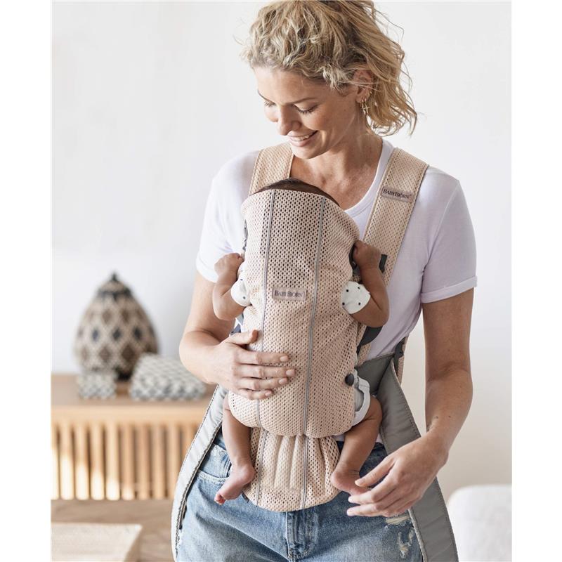 BabyBjörn - Baby Carrier Mini, 3D Mesh, Pearly Pink Image 3