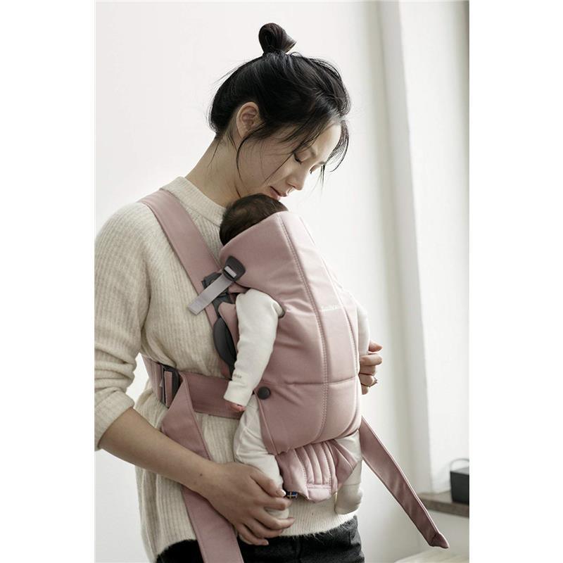 Babybjorn Baby Carrier Mini, Cotton, Dusty Pink Image 3