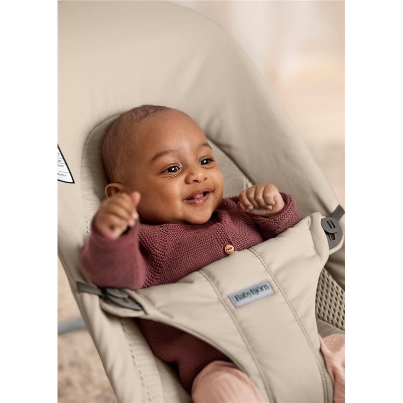 Babybjorn - Bouncer Balance Soft Tri-Fabric, Sand Gray Image 3