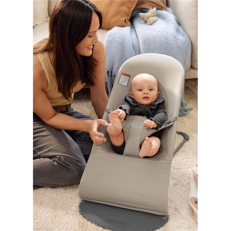 Babybjorn - Bouncer Balance Soft Tri-Fabric, Sand Gray Image 4