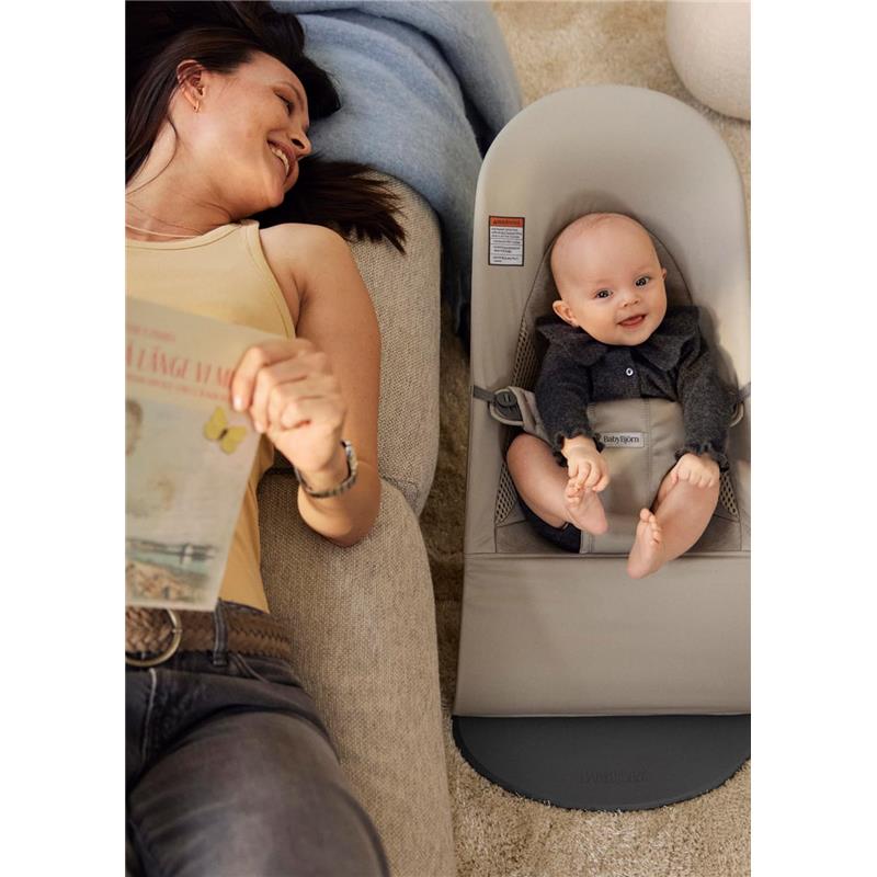 Babybjorn - Bouncer Balance Soft Tri-Fabric, Sand Gray Image 8