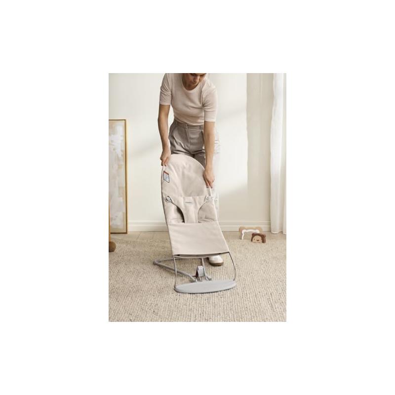 Babybjorn - Bouncer Bliss Woven Melange, Light Beige Image 2
