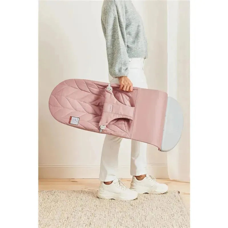 Babybjorn - Bouncer Bliss, Woven, Petal Quilt, Dusty Pink Image 3