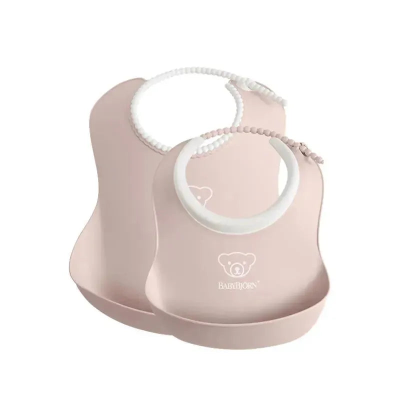 Babybjorn Feeding Bib Set, 2pack, Powder Pink