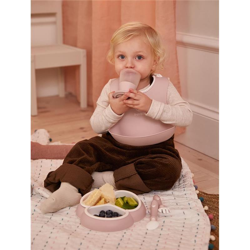BabyBjorn - Mealtime Set, 4 pcs Powder Pink Image 3