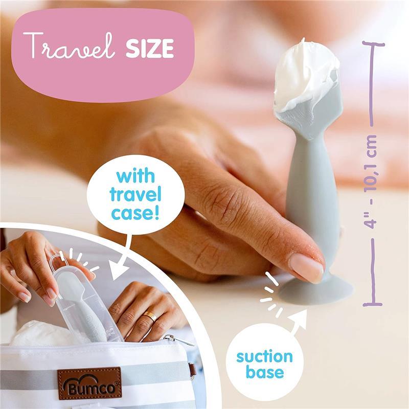 Baby Bum - Mini Brush Grey Diaper Ointment Applicator Image 3