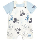 Babyfair 2Pk Disney Boy Overall & Shirt, Blue Mickey Image 1