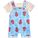 Babyfair 2Pk Disney Boy Overall & Shirt, Blue/Red, Spider Man Image 1