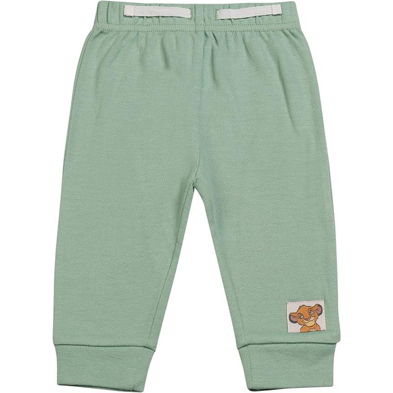 Babyfair 3Pk Disney Boy Pants, Bodysuit & Hat, Light Green Lion King Image 2