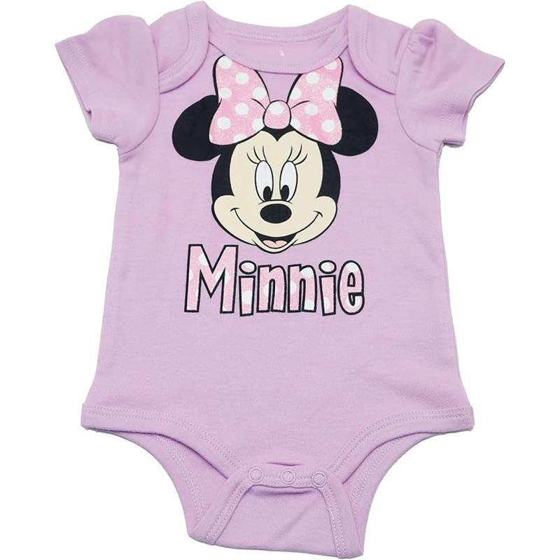 Babyfair 3Pk Disney Girl Bodysuit Minnie Mouse Image 2