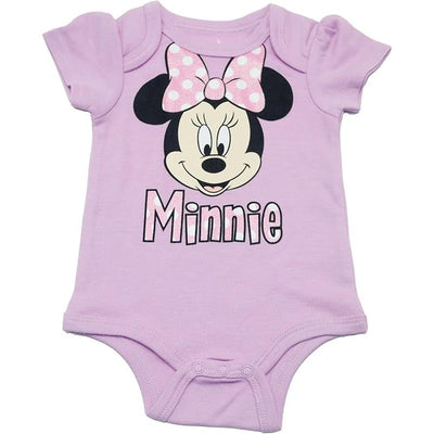 Babyfair 3Pk Disney Girl Bodysuit Minnie Mouse Image 2