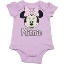 Babyfair 3Pk Disney Girl Bodysuit Minnie Mouse Image 2