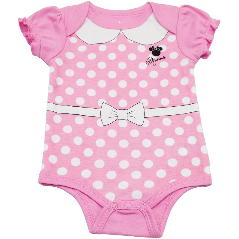 Babyfair 3Pk Disney Girl Bodysuit Minnie Mouse Image 3